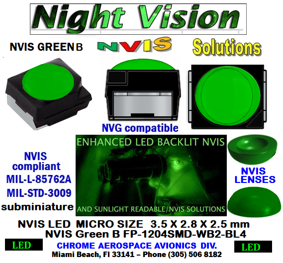 3528 SMD LED NVIS GREEN A-B PCB TYPE FILTER & LED COMBO MIL-L-85762A STD 3009 NIGHT VISION CEVIAN